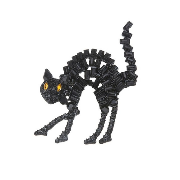 Napier Black Cat Brooch 🐈⬛ Halloween Pin - Picture 4 of 14